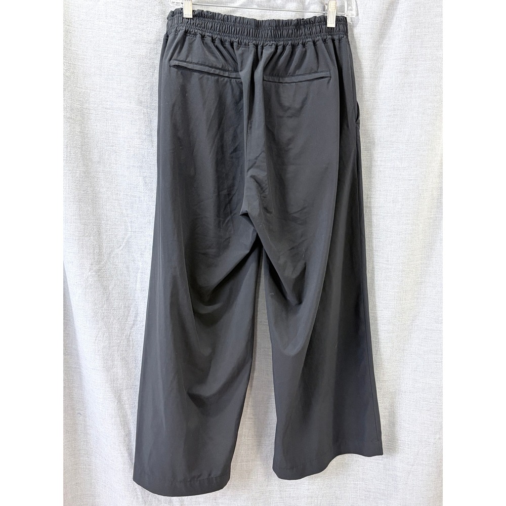 Athleta Brooklyn Wide Leg Crop Pant Black 8 Lightweight Trousers - Picture 2 of 13